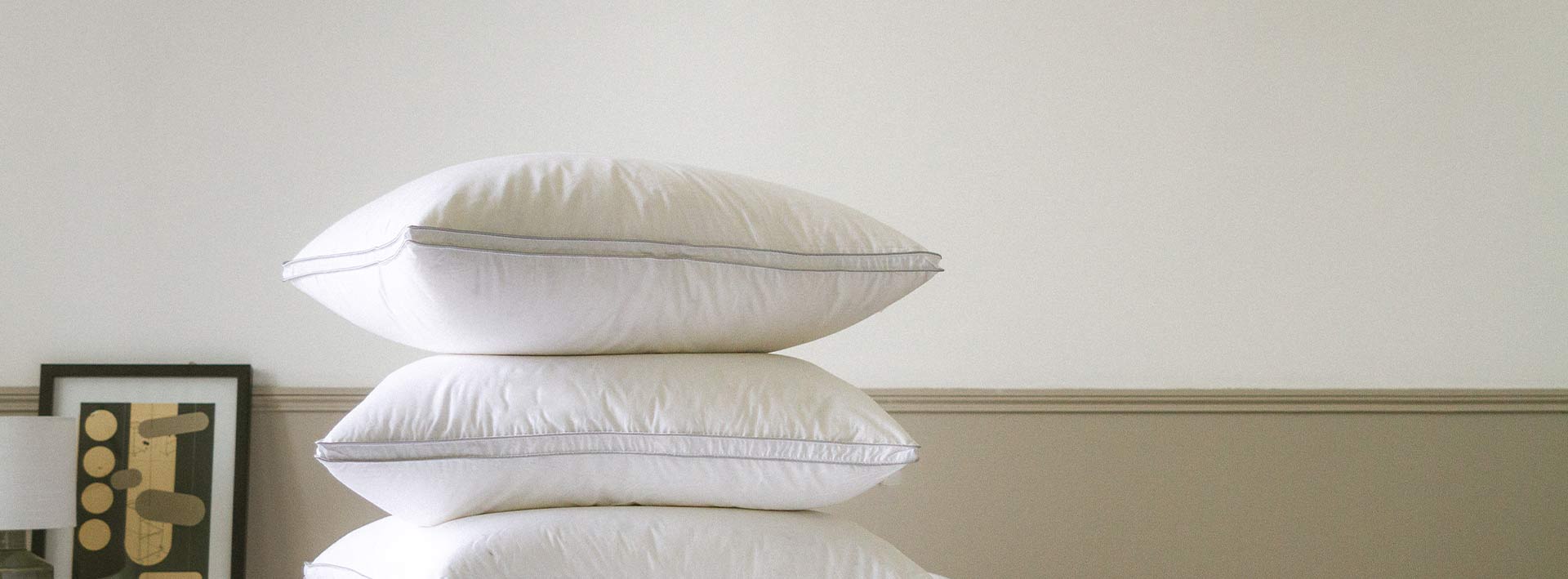 #bedding Quilted Super Soft Duck Feather & Down Hotel Quality Pillow – Deep Support, White, Made In UK