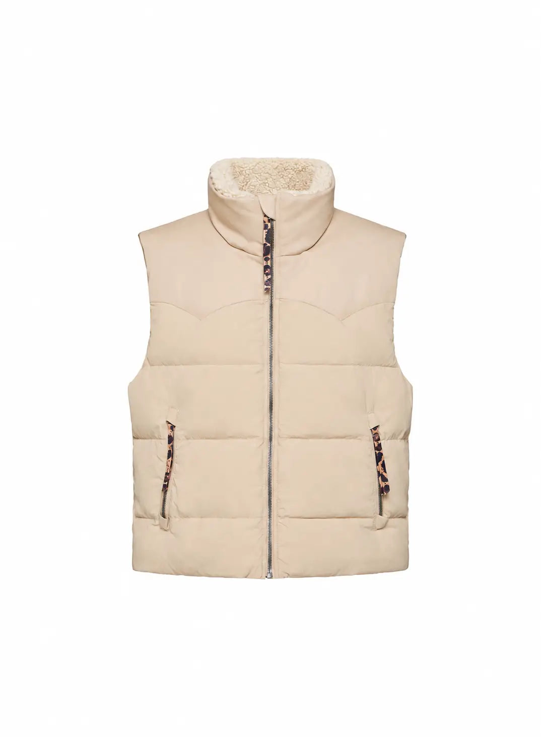 Doudoune sans manche Arsène femme Pyrenex x Balzac beige clair