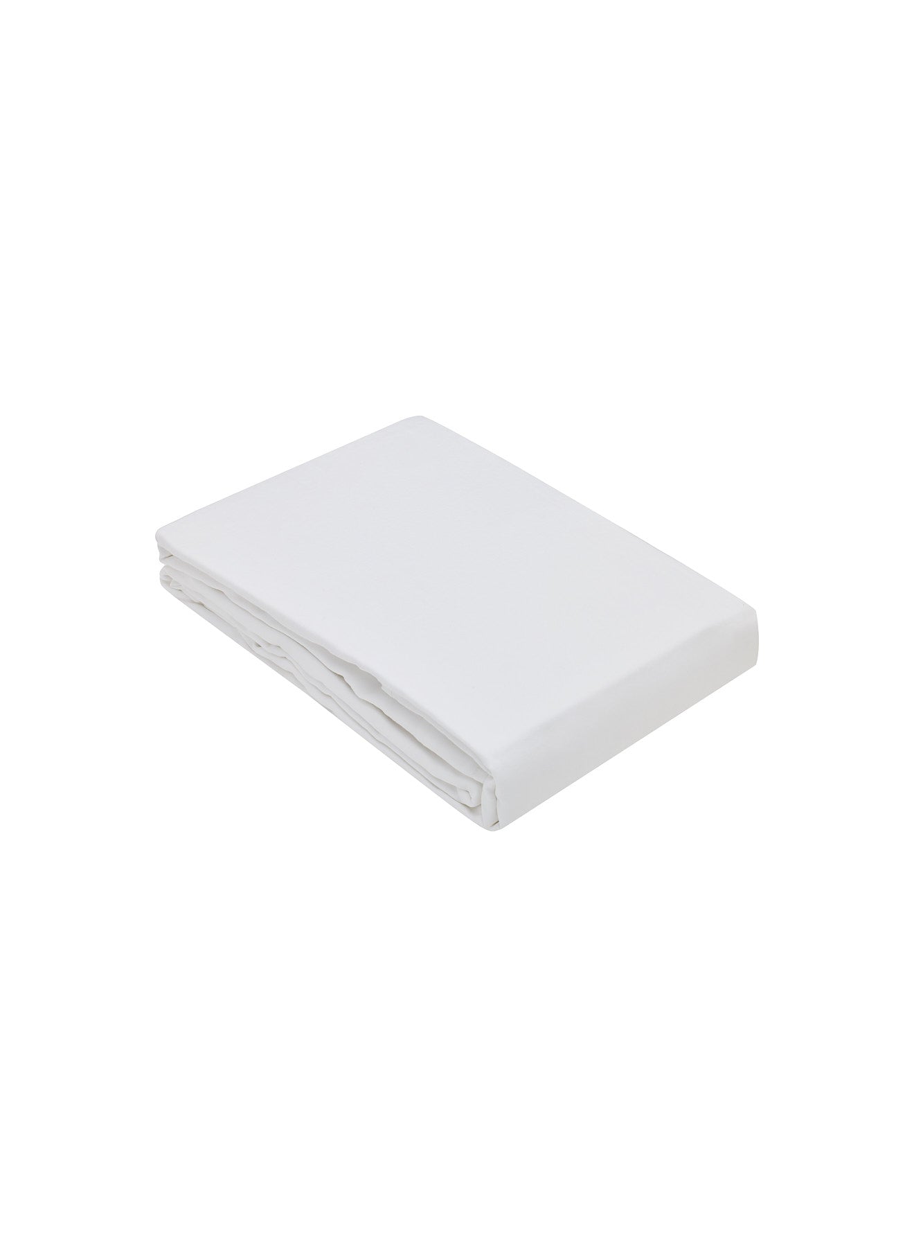 Drap housse Lily uni blanc en coton