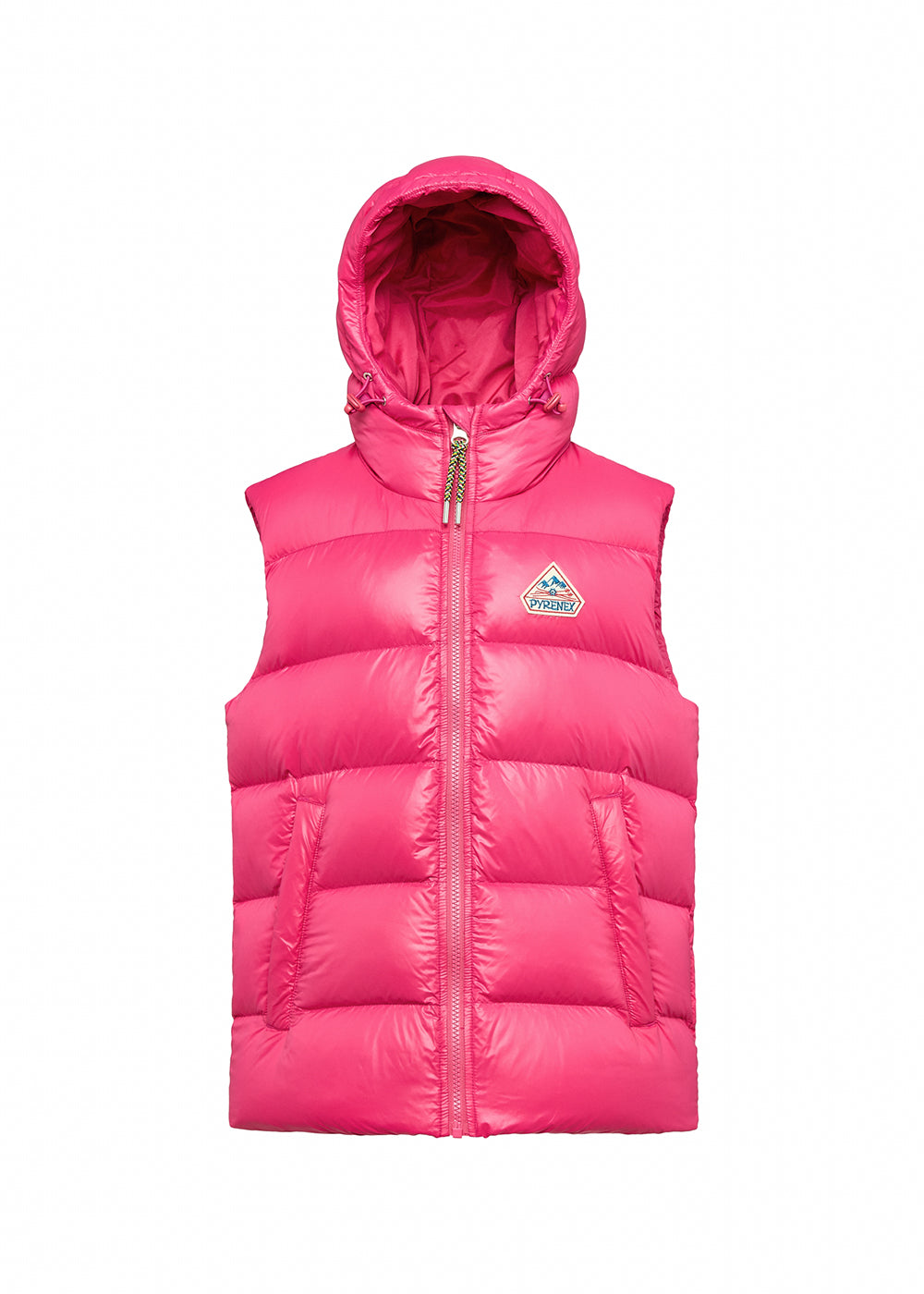 doudoune sans manche enfant John fuchsia