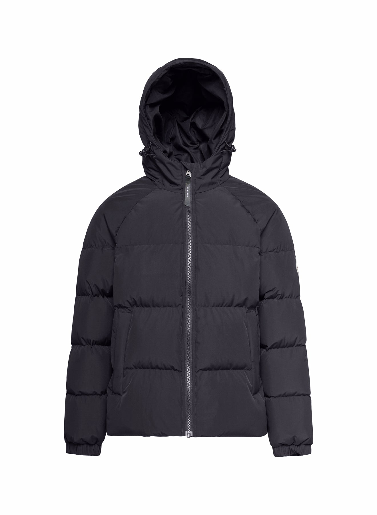 Unisex-Kinderdaunenjacke mit Kapuze Pyrenex Sten Smooth schwarz
