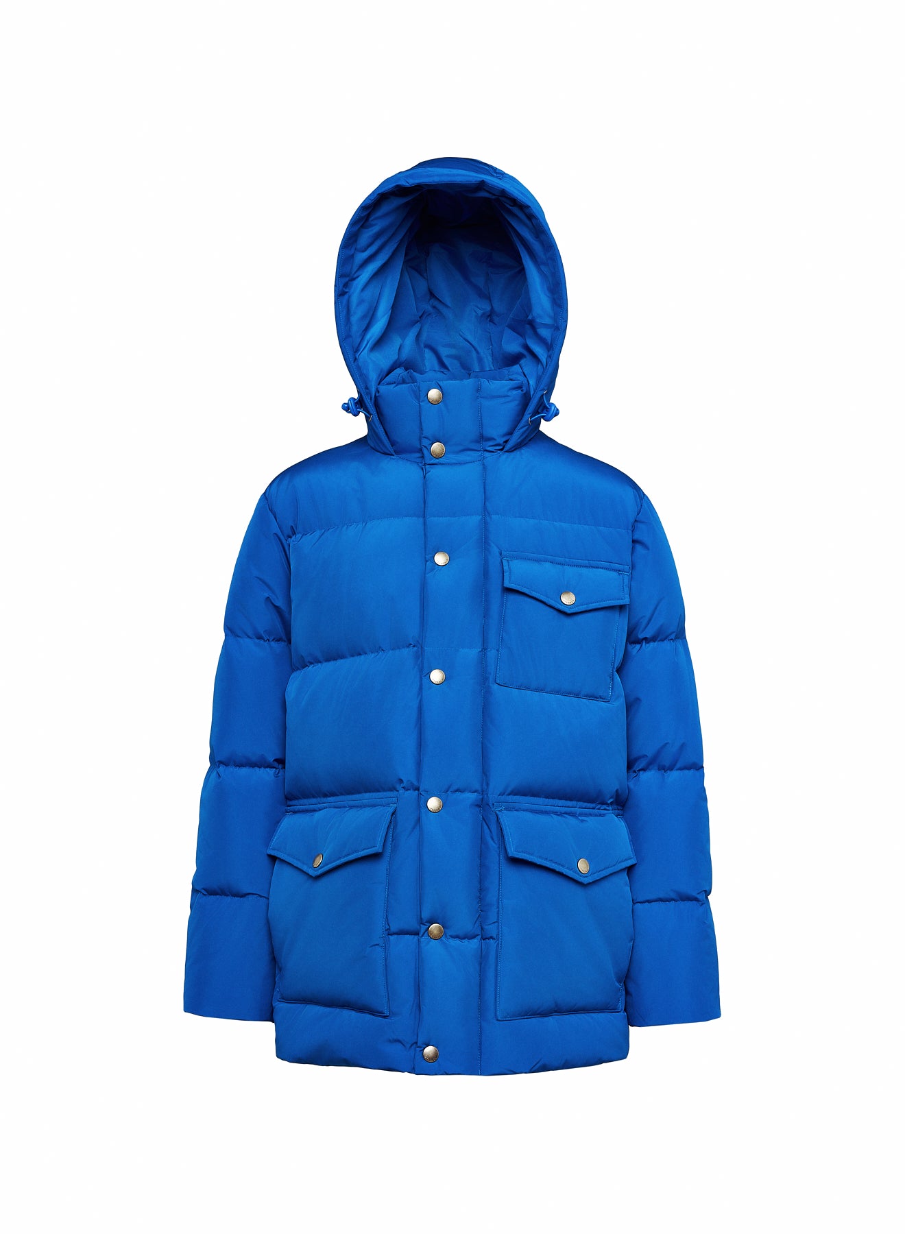 parka hiver enfants bleu électrique