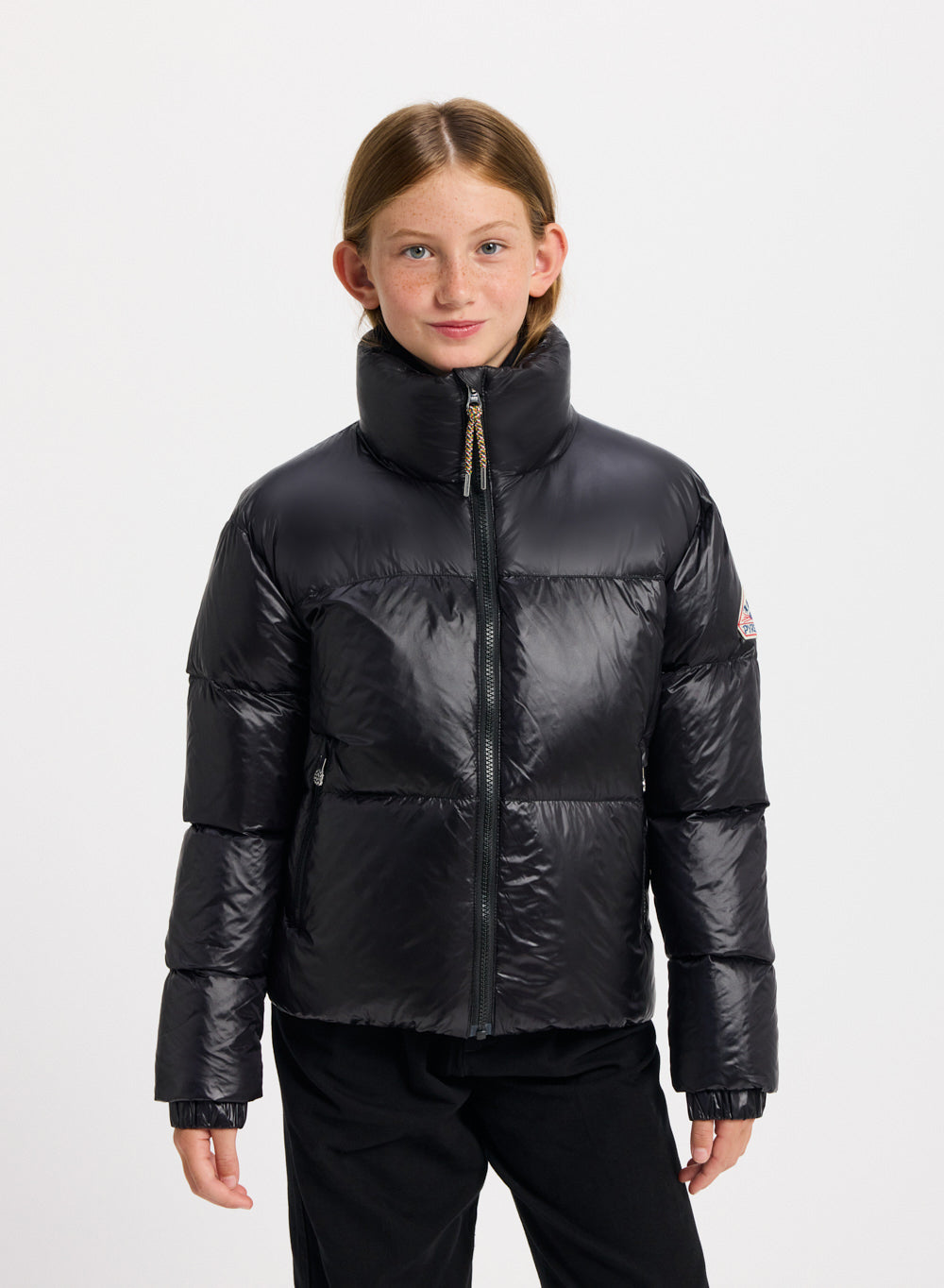 Girl vintage shiny down jacket Goldin Pyrenex EN