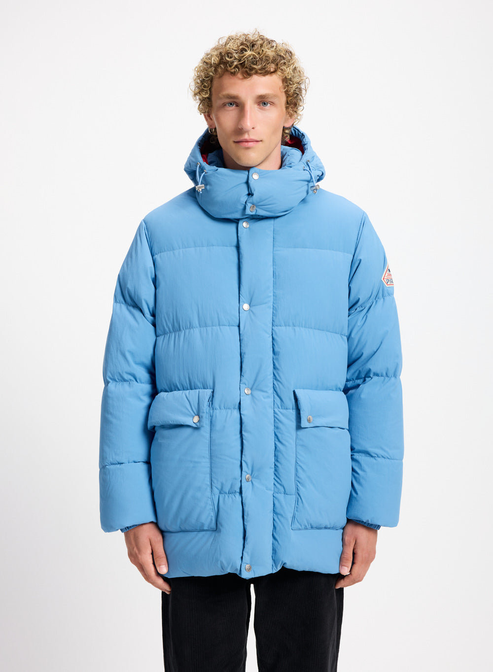 Blue Pyrenex Jacket Pyrenex Kids Auth Smooth Fur Jacket Amiral