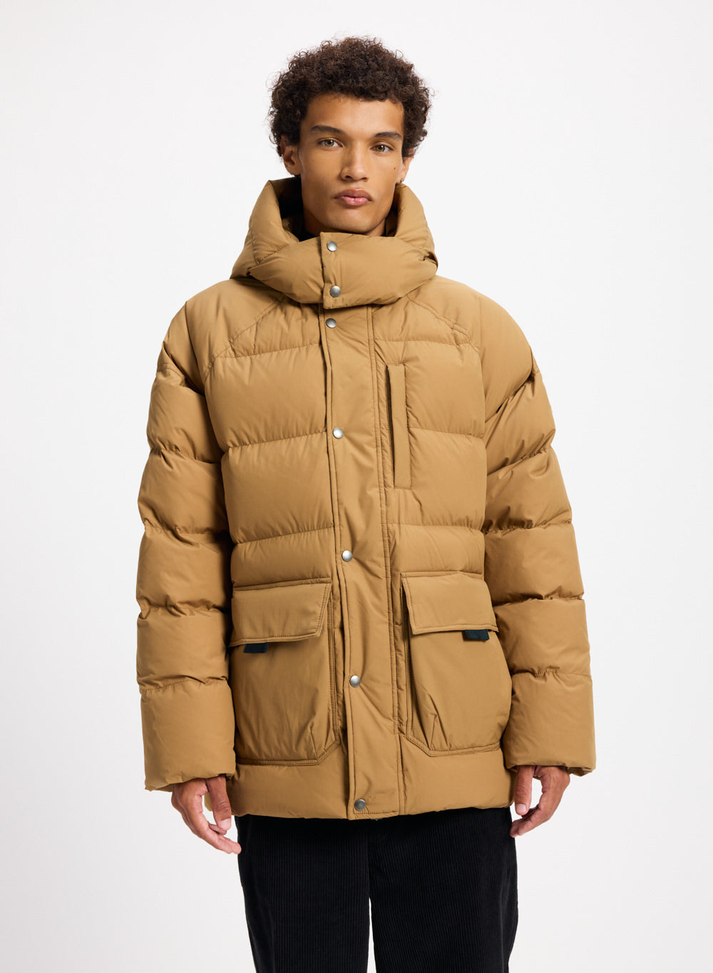 Doudoune Hiver Homme Avec Capuche Amovible - Veste Duvet Chaud Léger Praka