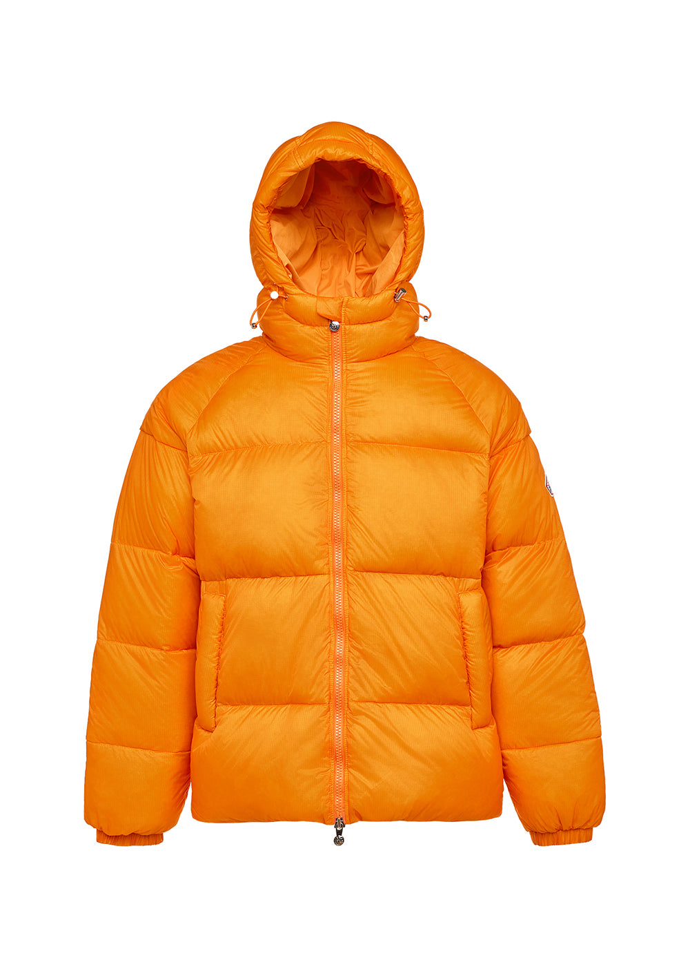 doudoune-orange-capuche-hiver