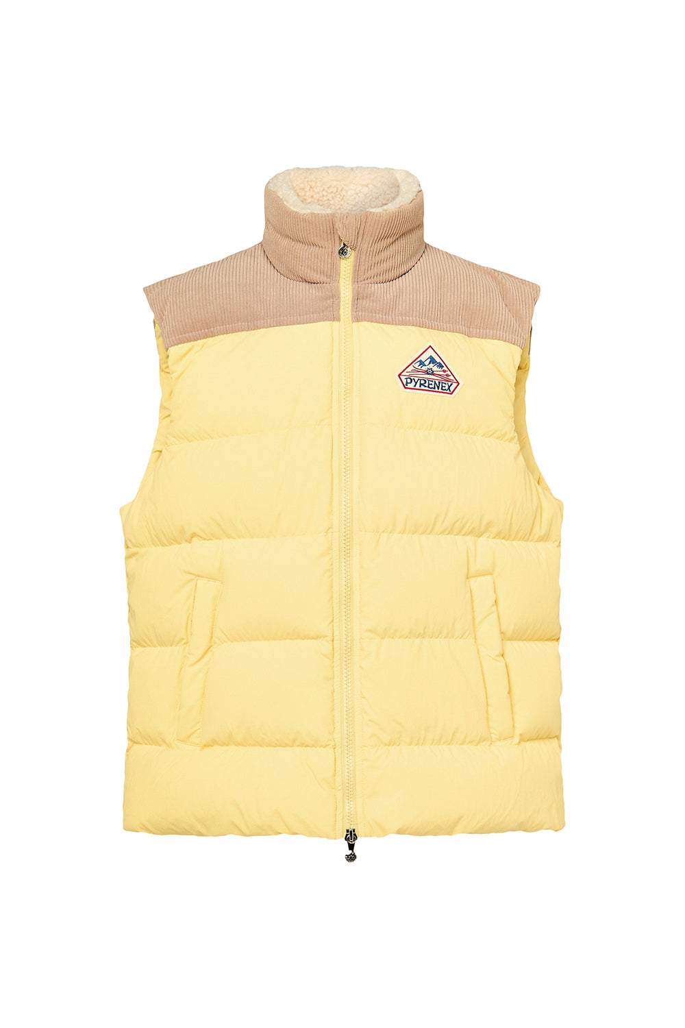 Doudoune sans manches Pyrenex Retro jaune pastel