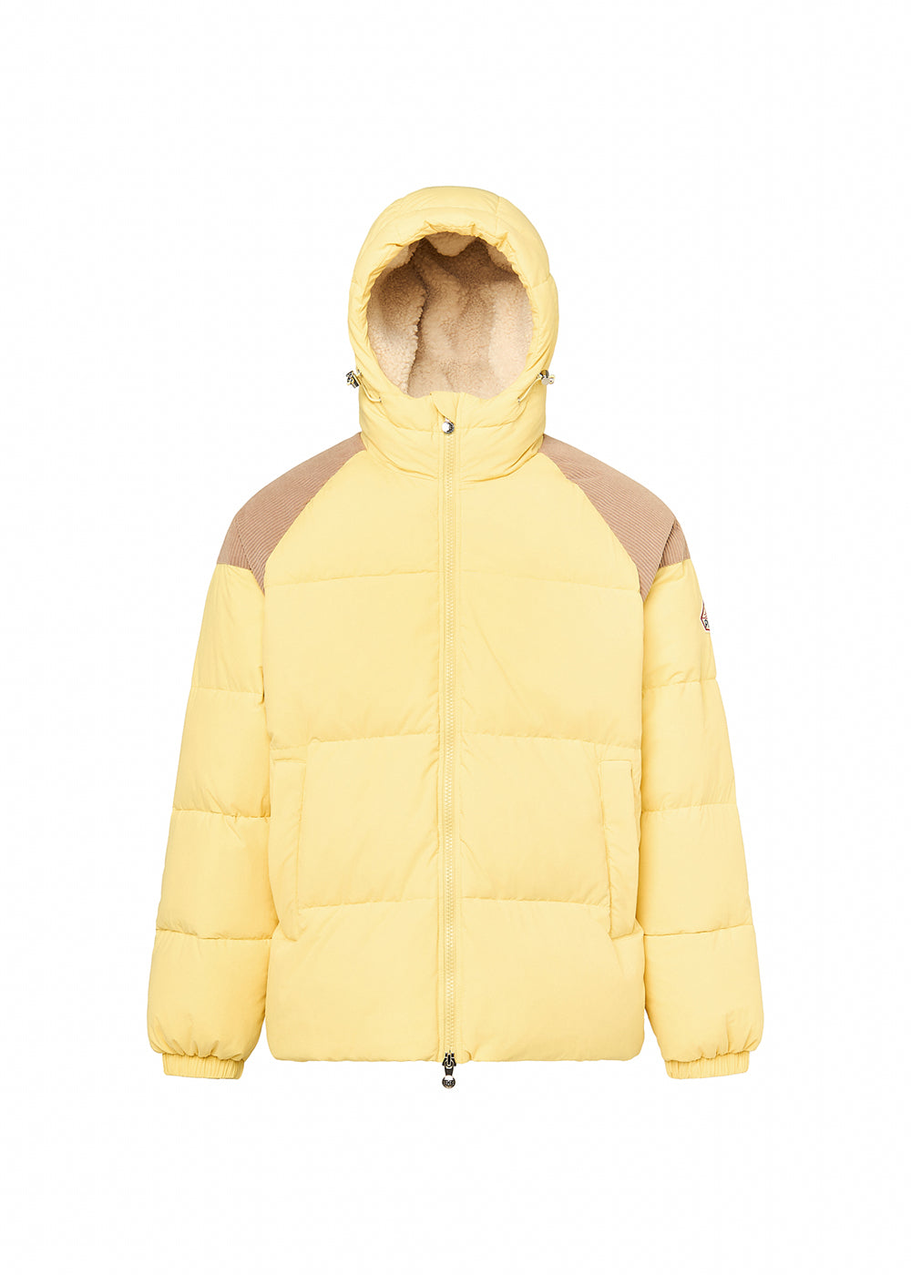 Doudoune unisexe en duvet naturel Pyrenex Retro Sten jaune pastel