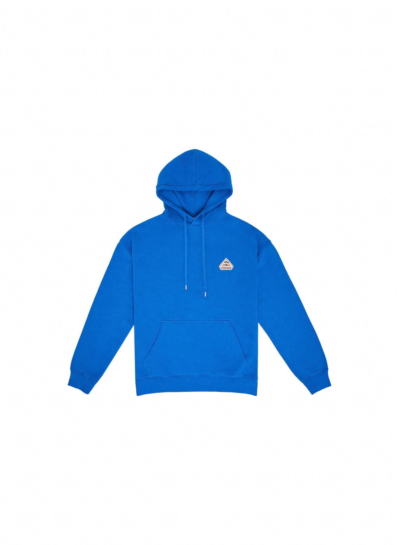 Sweat à capuche unisexe en coton bio Pyrenex Larcis bleu électrique