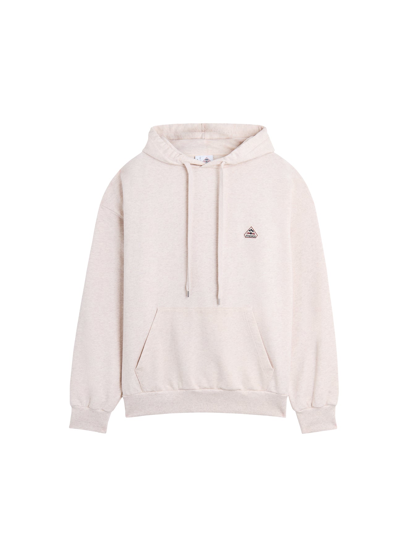 Sweat à capuche unisexe en coton bio Pyrenex Journey crème