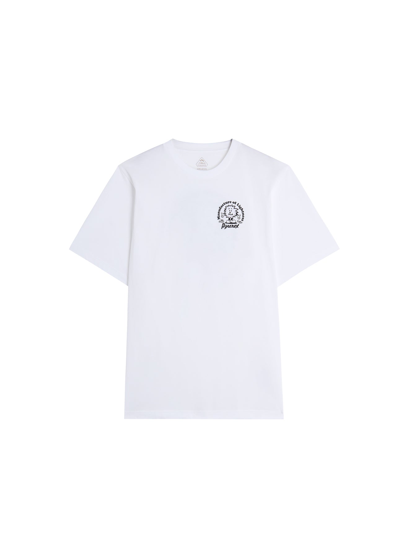 T-shirt unisexe en coton biologique Pyrenex Mfg Tee blanc