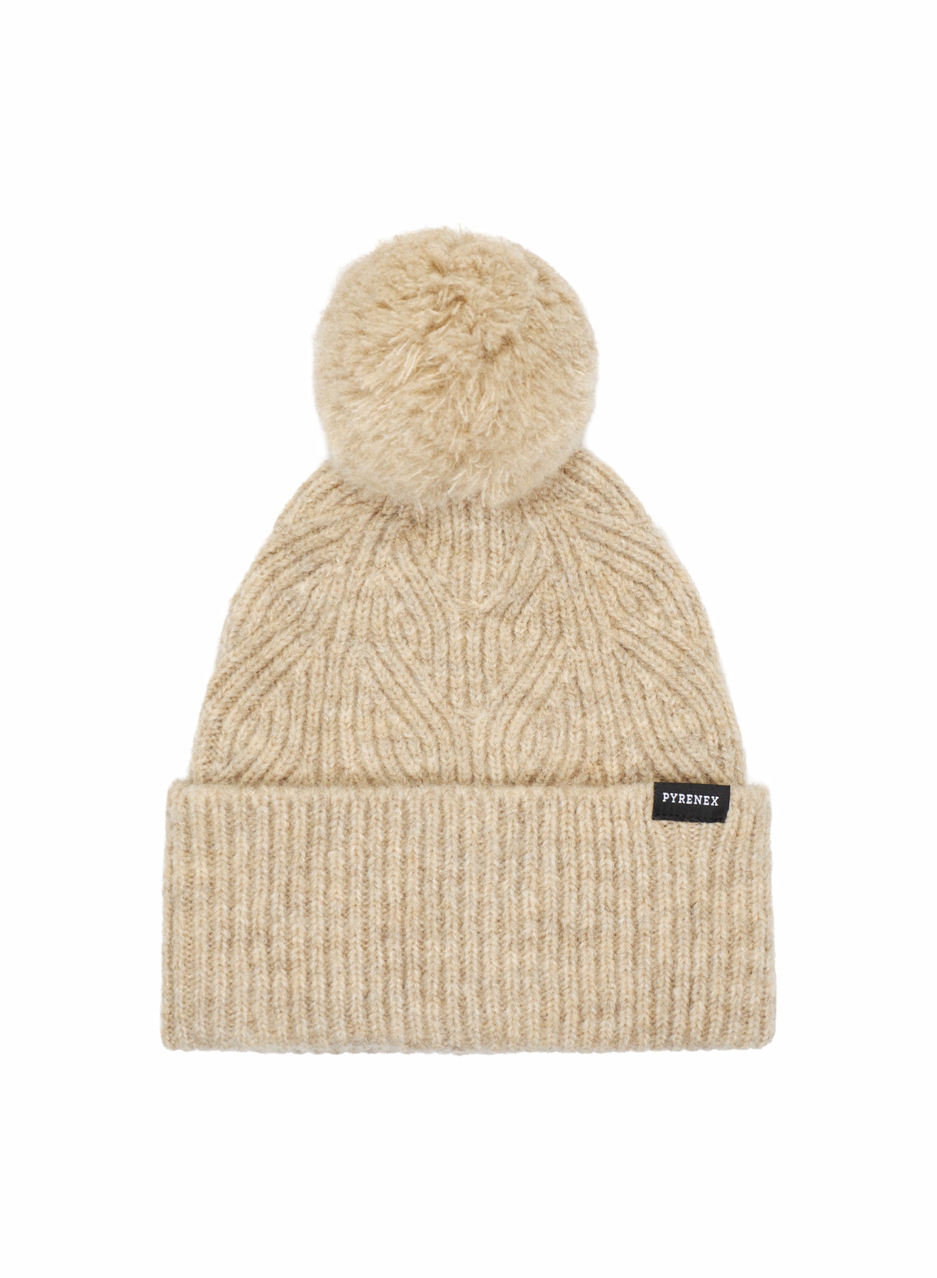 Bonnet à pompon Elur beige clair