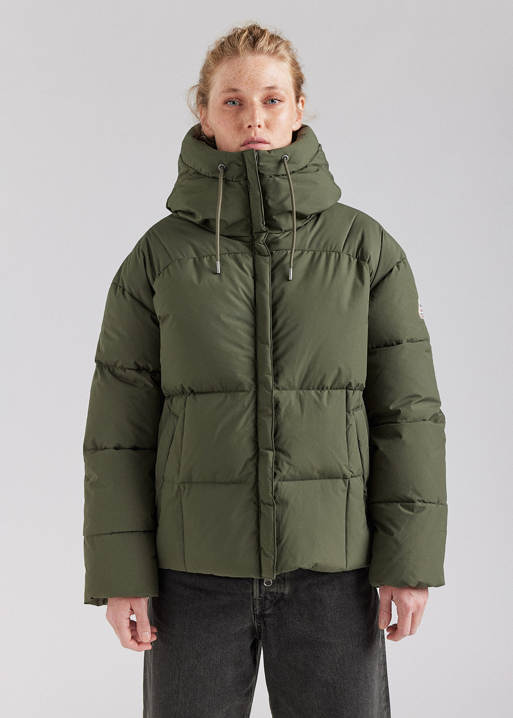 Simond Daunenjacke Damen Dunkelgrün Derbe Regenjacke Damen