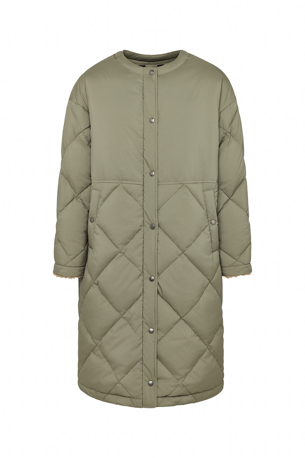 doudoune longue femme kaki