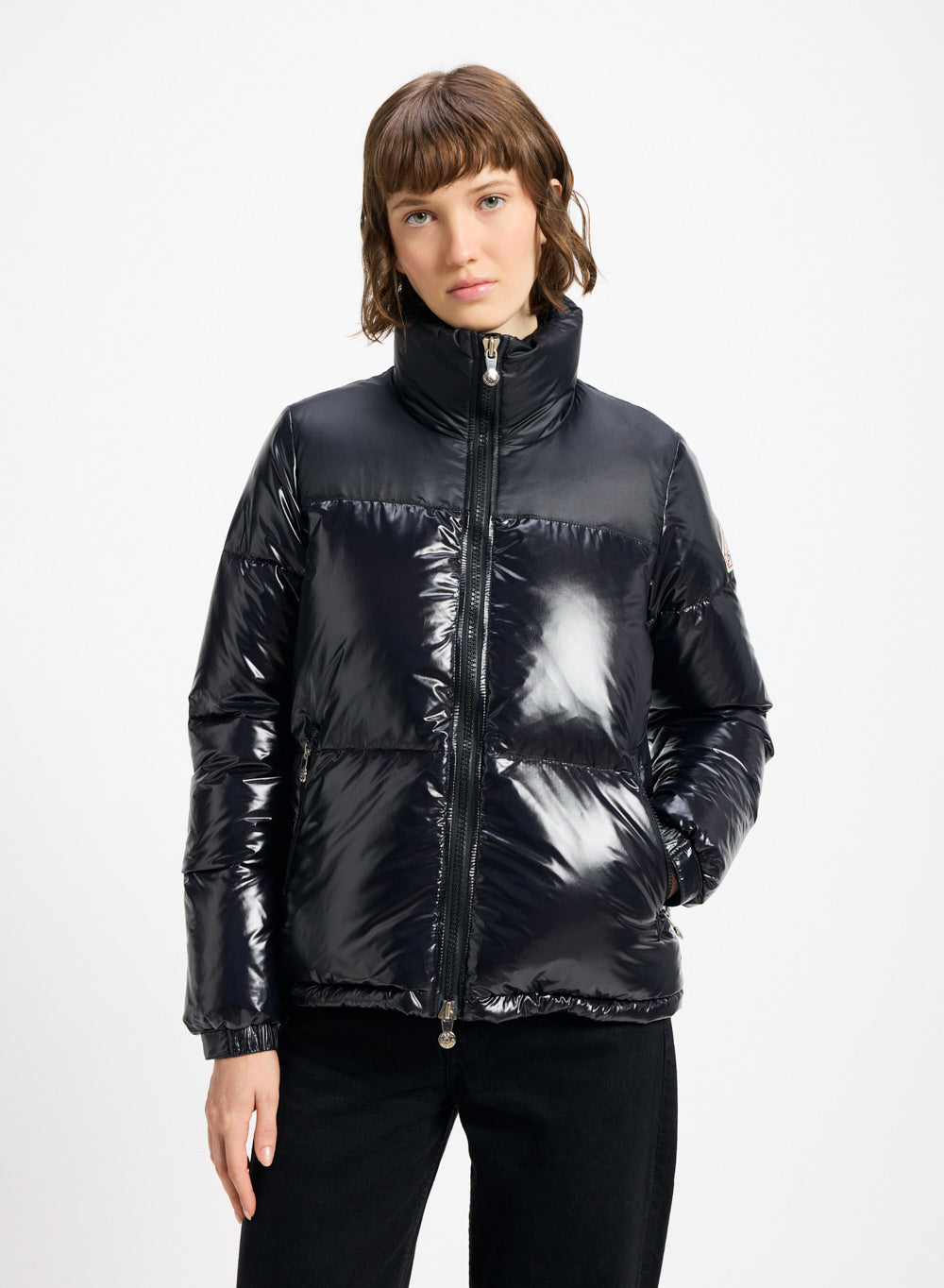 Doudoune courte et brillante en duvet pour femme Goldin | Pyrenex FR