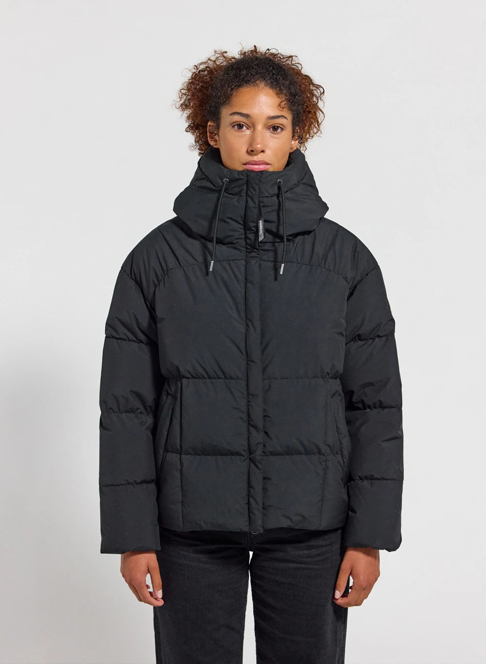 Women's winter down jacket in natural down Harmonie black | Pyrenex EN