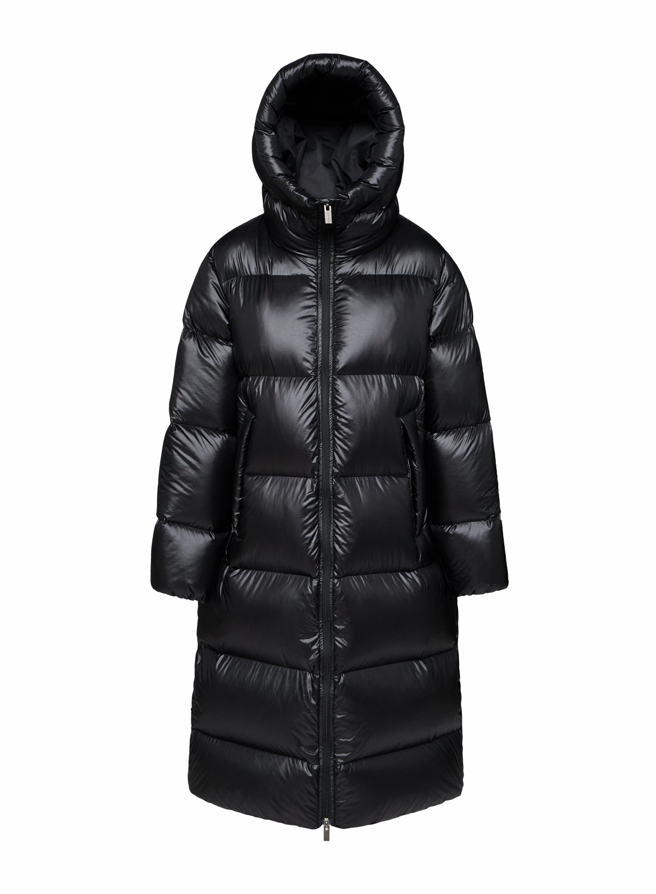 Lange Daunenjacke Pyrenex Oriela made in Saint-Sever schwarz