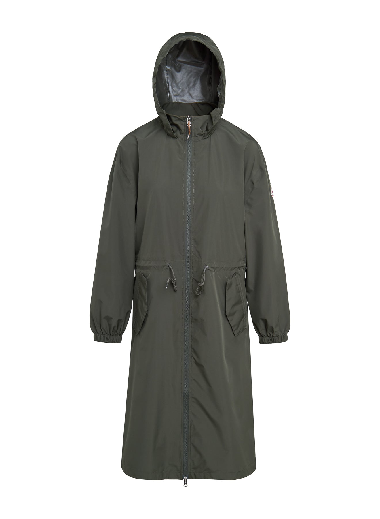 Parka longue imperméable femme à capuche Pyrenex Gemme verte kaki
