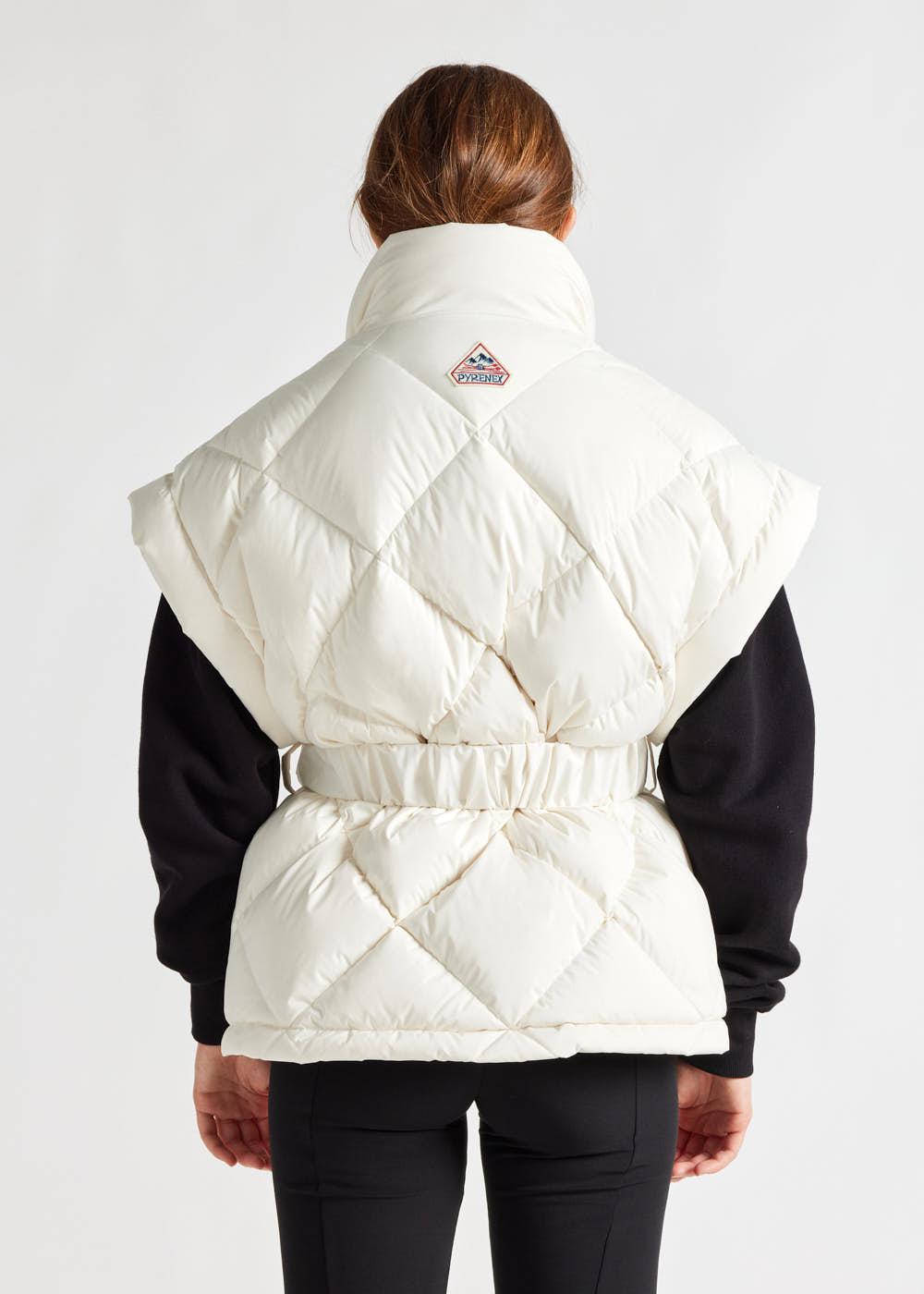 Women's Pyrenex sleeveless down jacket Diana milk