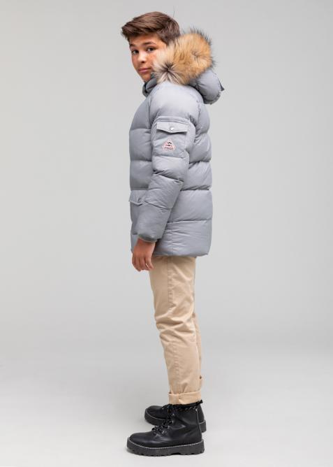 Boy down jacket Authentic Matte with real fur - Pyrenex