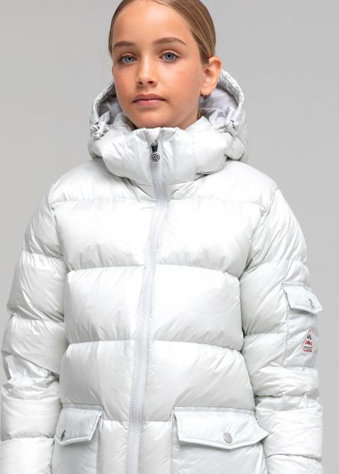 Girl down jacket with synthetic fur Authentic Shiny - Pyrenex