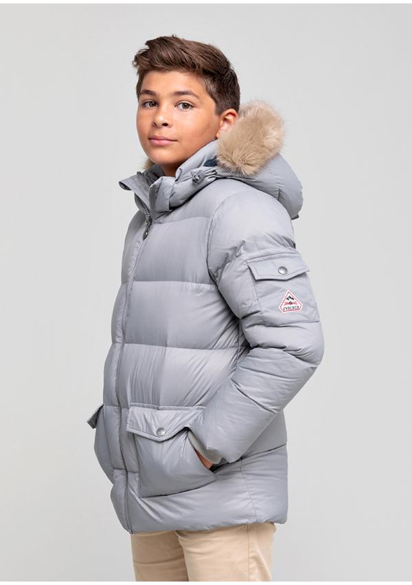 Boy down jacket Authentic Matte with synthetic fur - Pyrenex