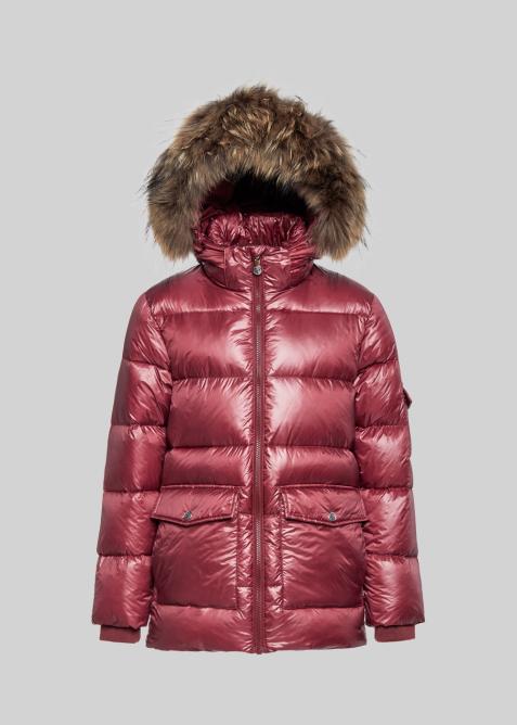 Girl protective and warm down jacket Authentic Shiny | Pyrenex EN