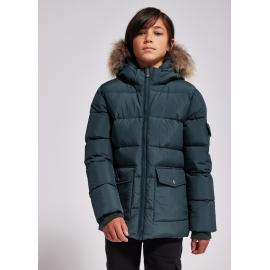 Kids winter down jacket with real fur Authentic | Pyrenex