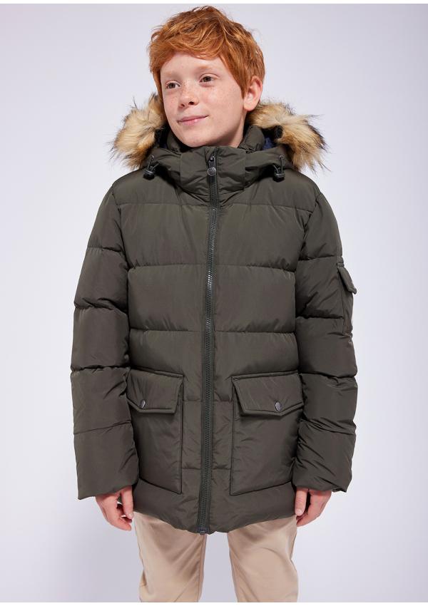 PYRENEX boys heritage SPOUTNIC jacket/coat GREEN age 8 yrs detachable hood BNWT 
