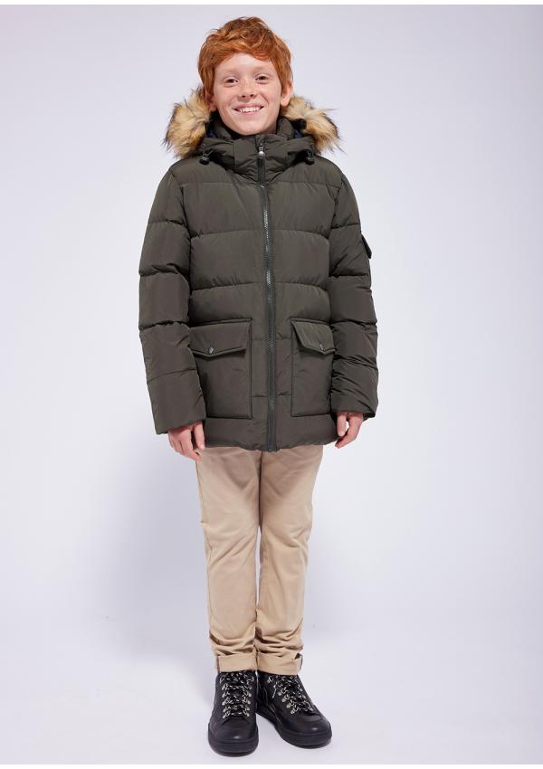 Winter down jacket with synthetic fur at hood Authentic | Pyrenex