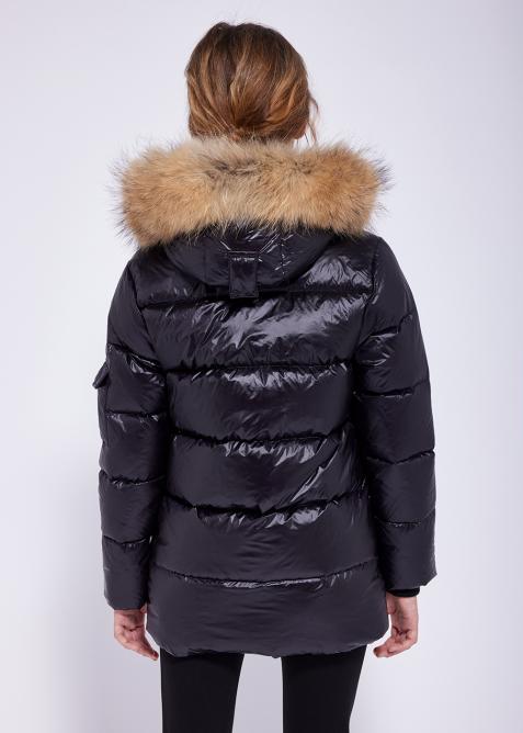 Vintage down parka with removable real fur and hood Authentic | Pyrenex EN