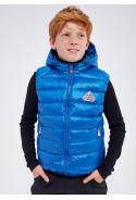 Kids down gilet natural down with hood Cheslin | Pyrenex