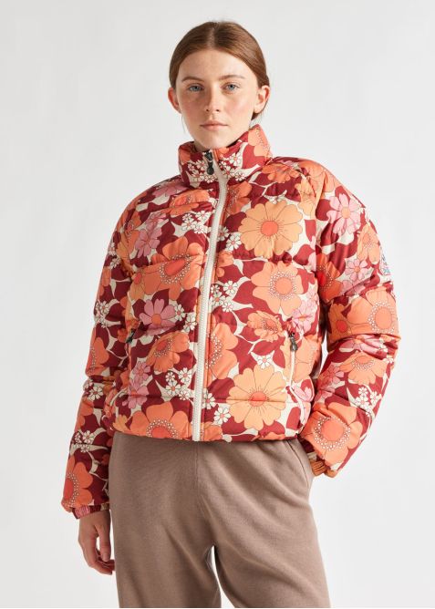 Classic unisex floral print down jacket Vintage Mythic | Pyrenex EN