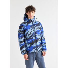 Pyrenex Sten hooded down jacket with camouflage print