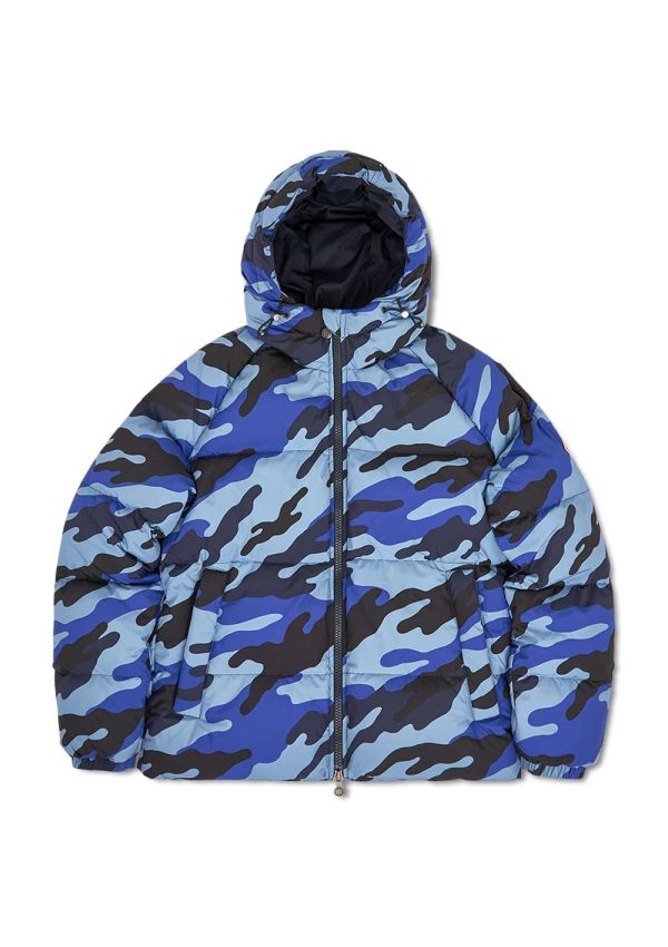 Pyrenex Sten hooded down jacket with camouflage print
