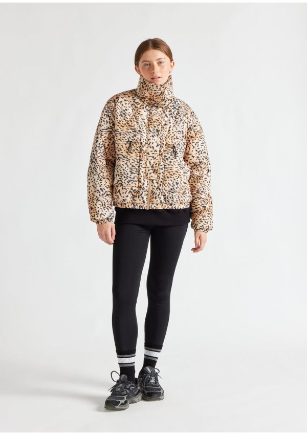 Pyrenex x Roseanna Friday women down jacket leopard print