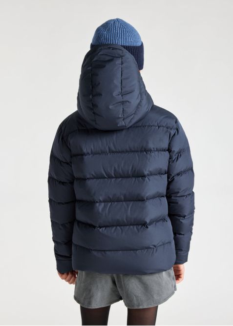 Kids warm hooded down jacket Spoutnic Smooth | Pyrenex EN