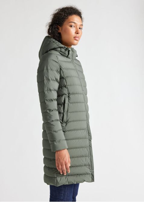 Long women hooded down jacket Spoutnic Coat | Pyrenex EN