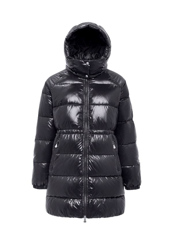 Gris Doudoune Mi-long en Duvet de Coton Pour Garçons, Vêtement d'hiver en  cuir brillant pour enfants