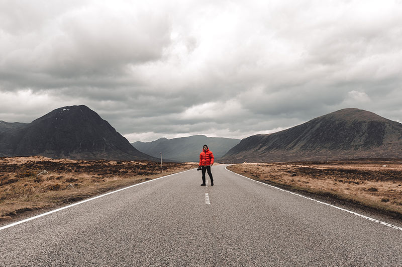 On the Scottish roads