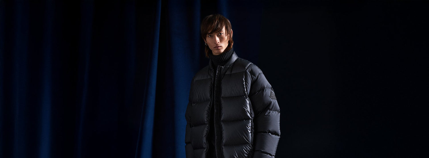 Doudounes mat homme noir 