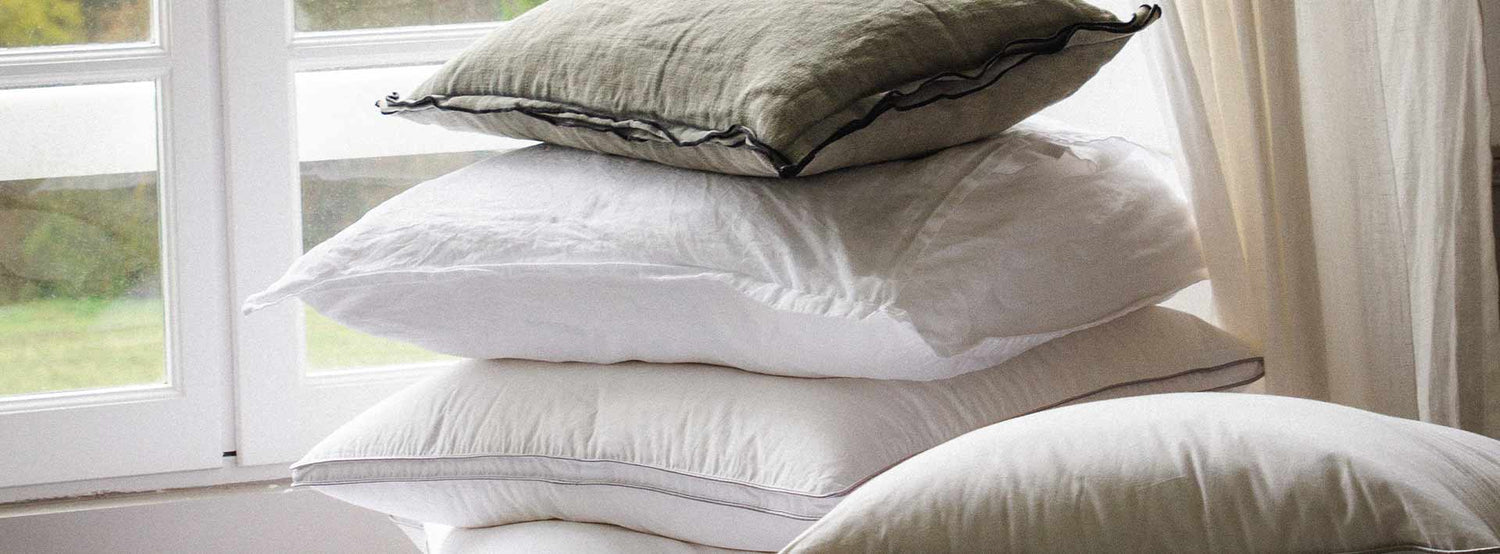 oreillers confortables en duvet naturel