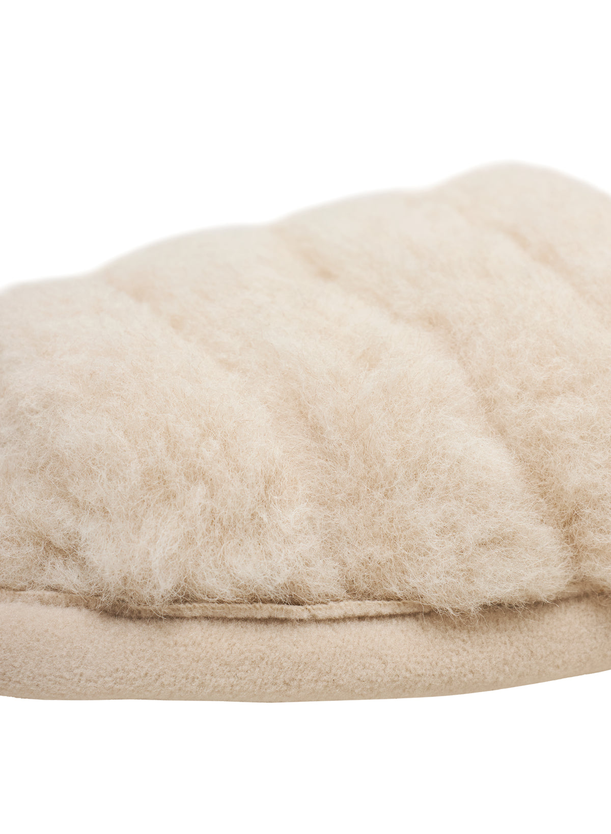 Chaussons mules 100% laine mérinos Alba femme beige