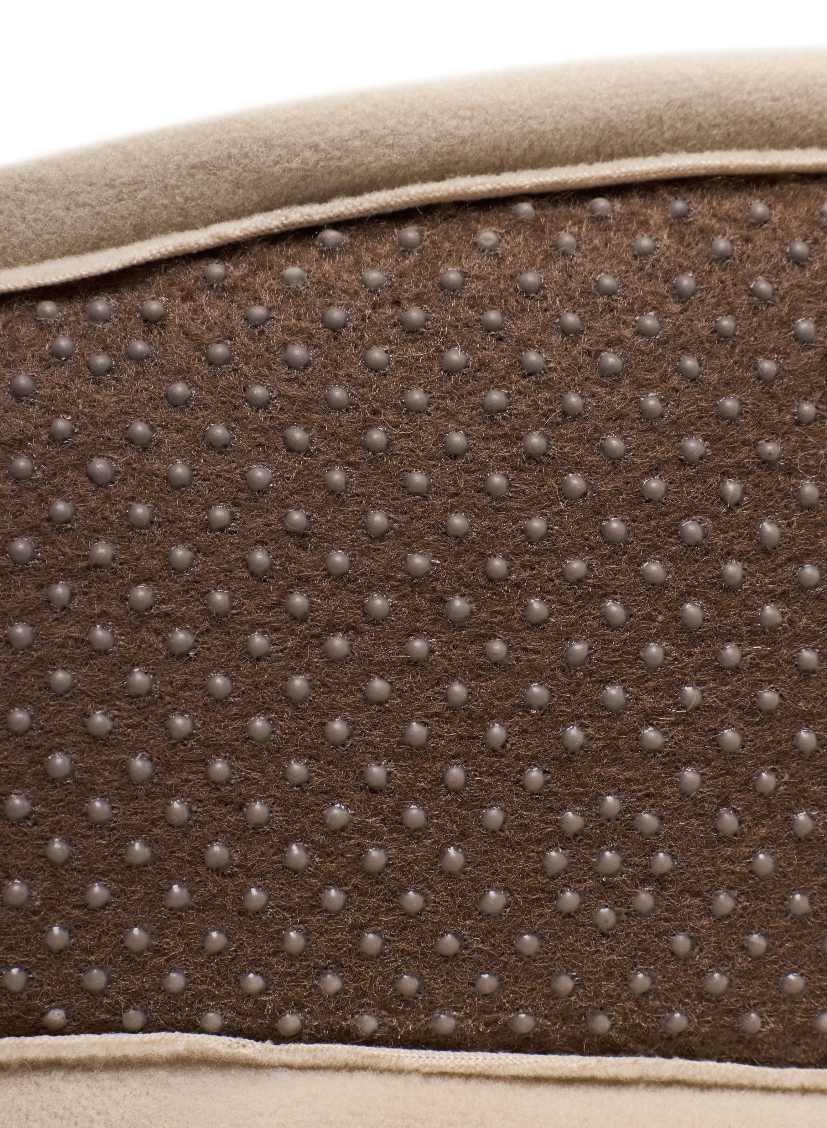 Chaussons mules 100% laine mérinos Alba femme beige-8