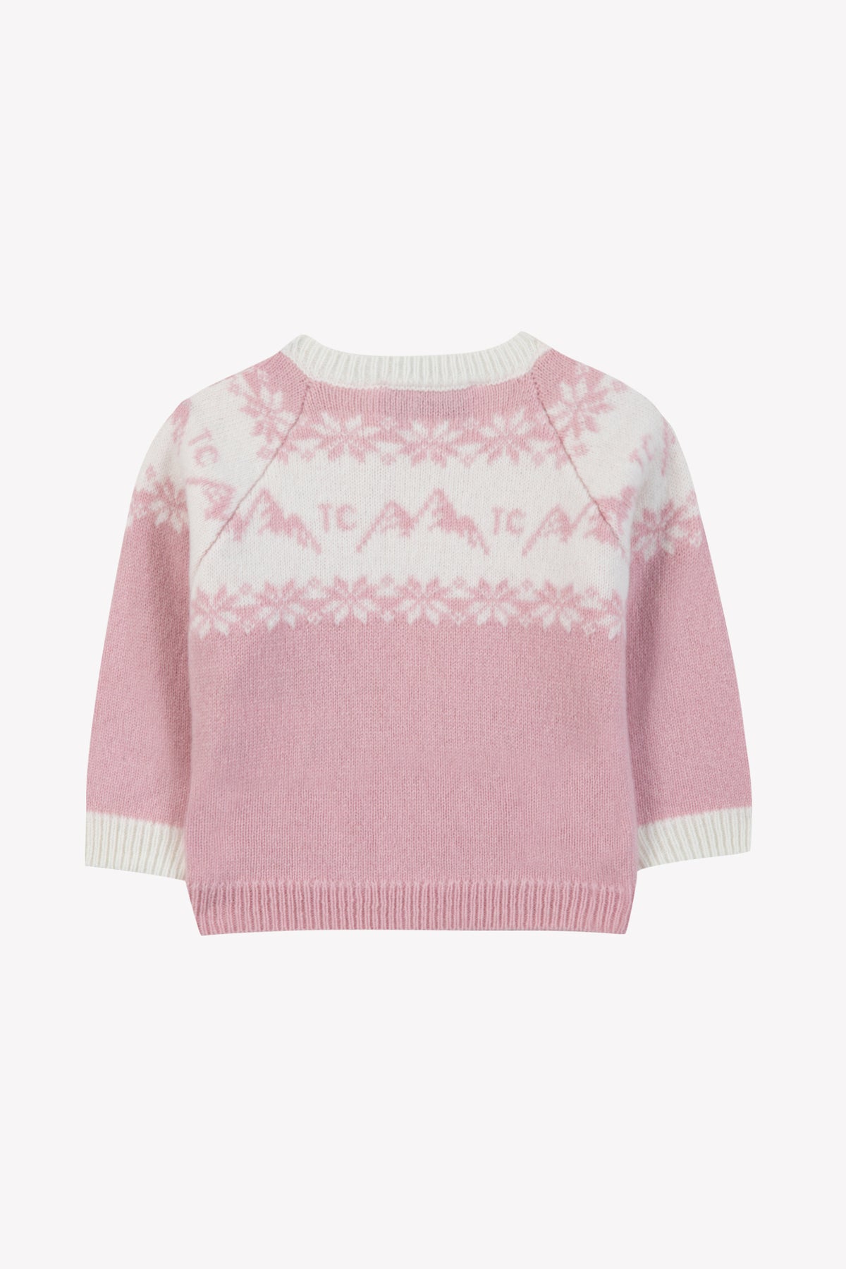 Pull en laine Tartine & Chocolat x Pyrenex enfant Andréa rose-4