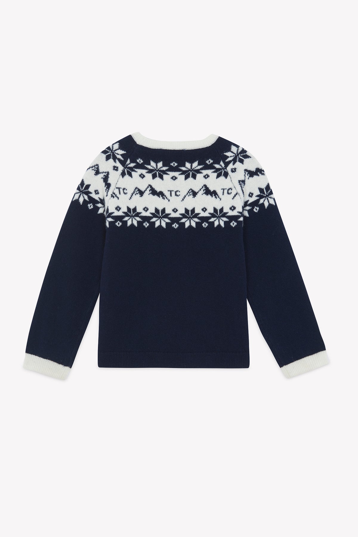 Pull en laine Tartine & Chocolat x Pyrenex Chris bleu marine
