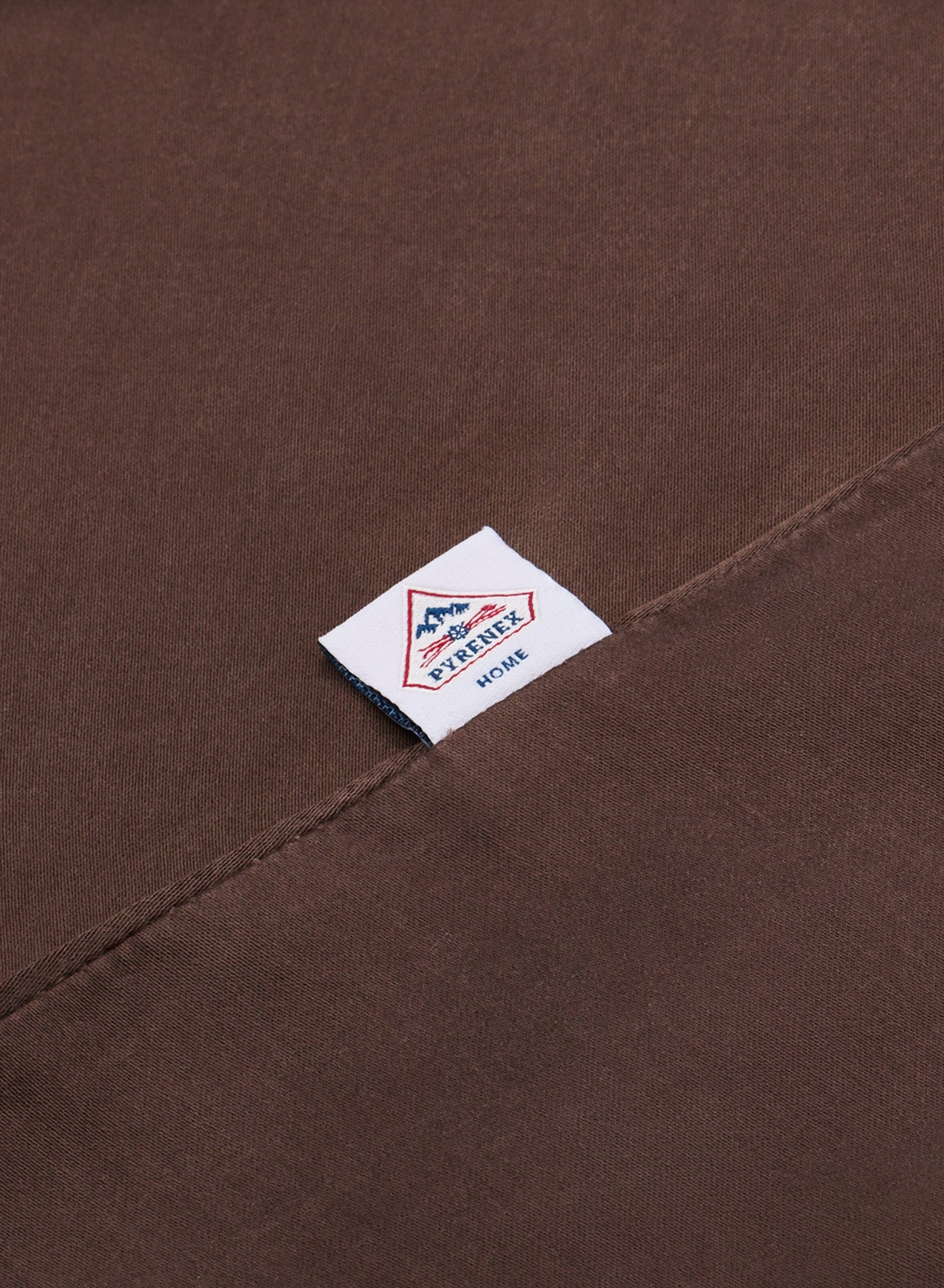Drap housse Lily uni marron chocolat 