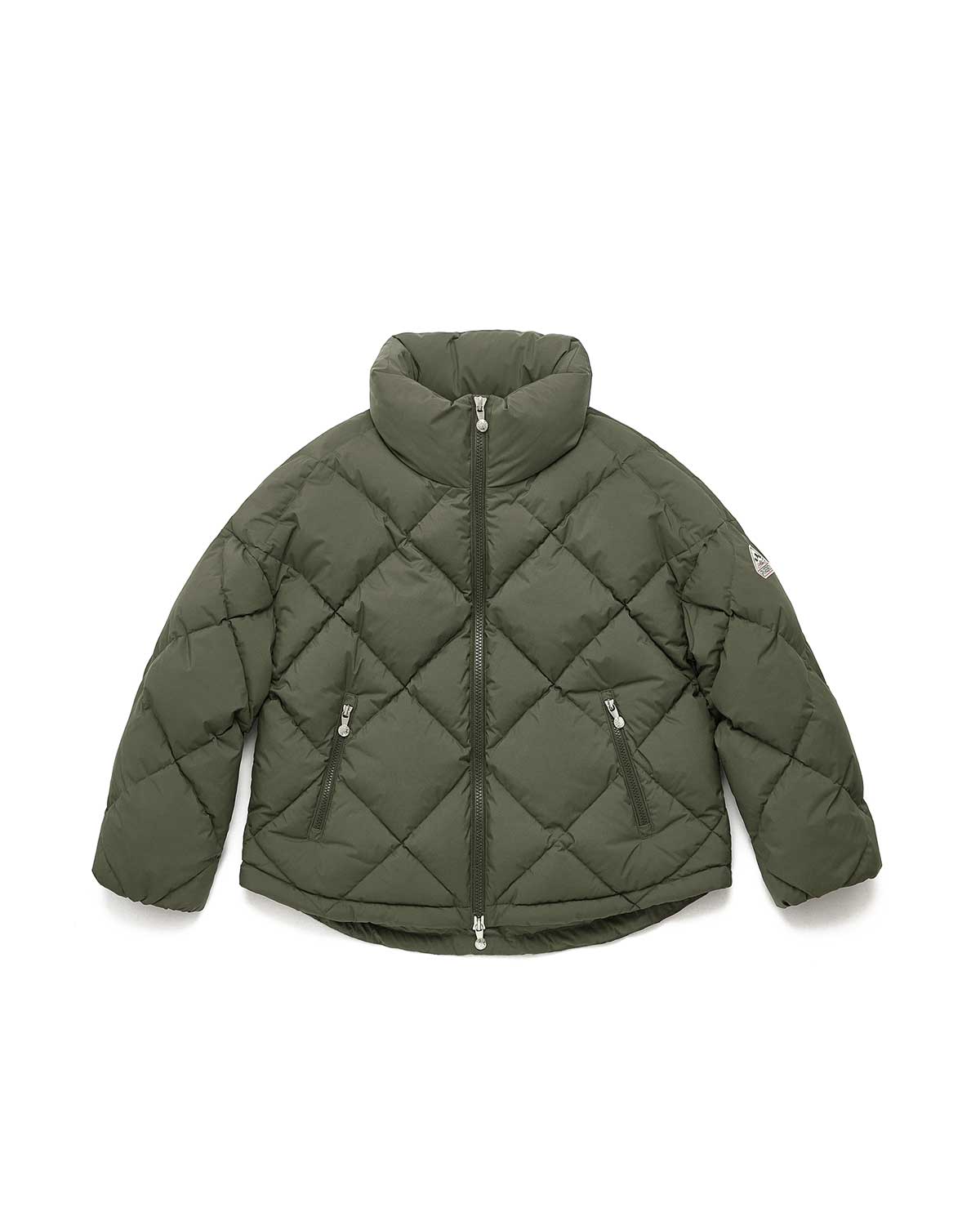 Women's Pyrenex Adele oversize down jacket deep khaki-6