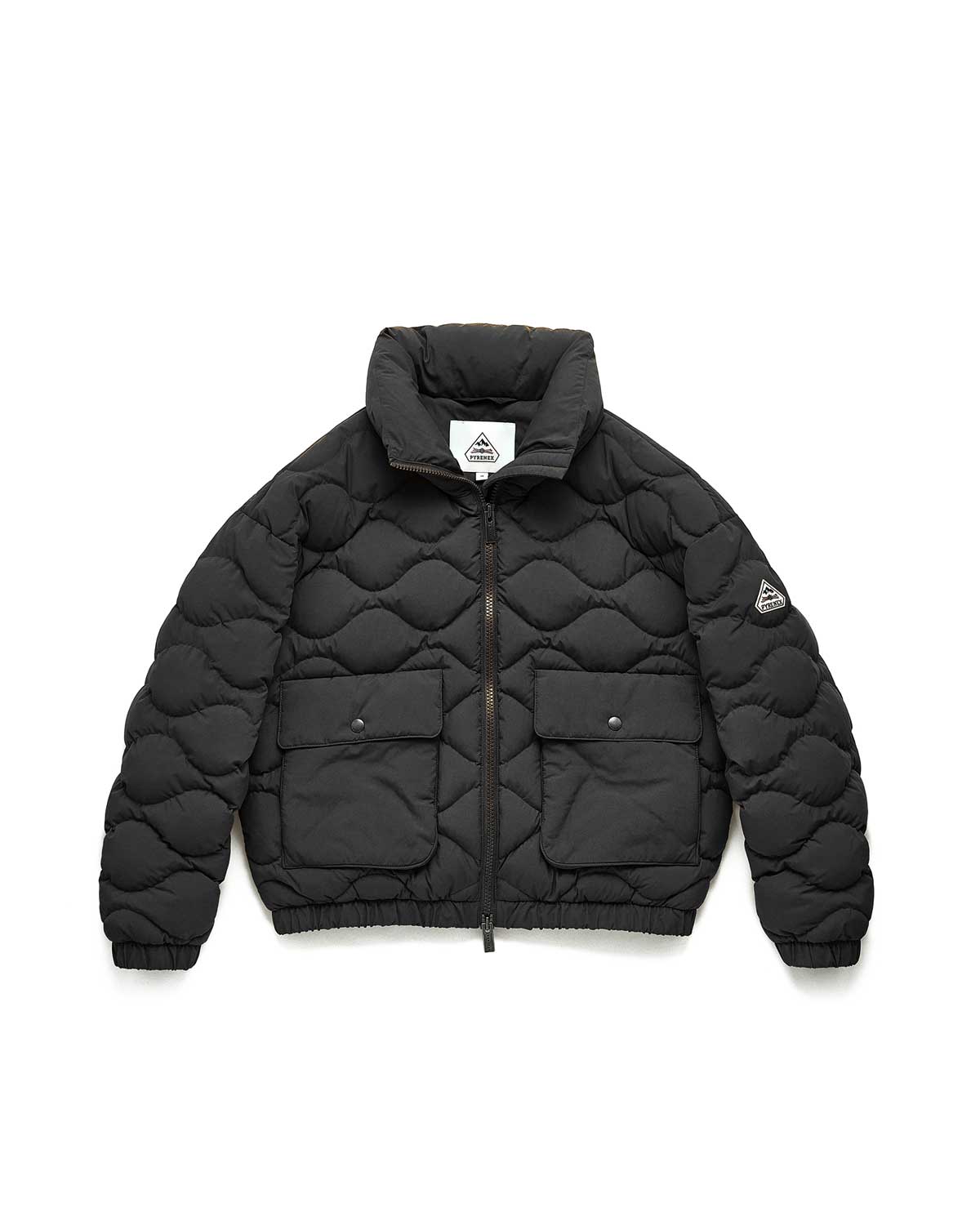 Pyrenex Enola schwarze kurze Bomber-Daunenjacke-6