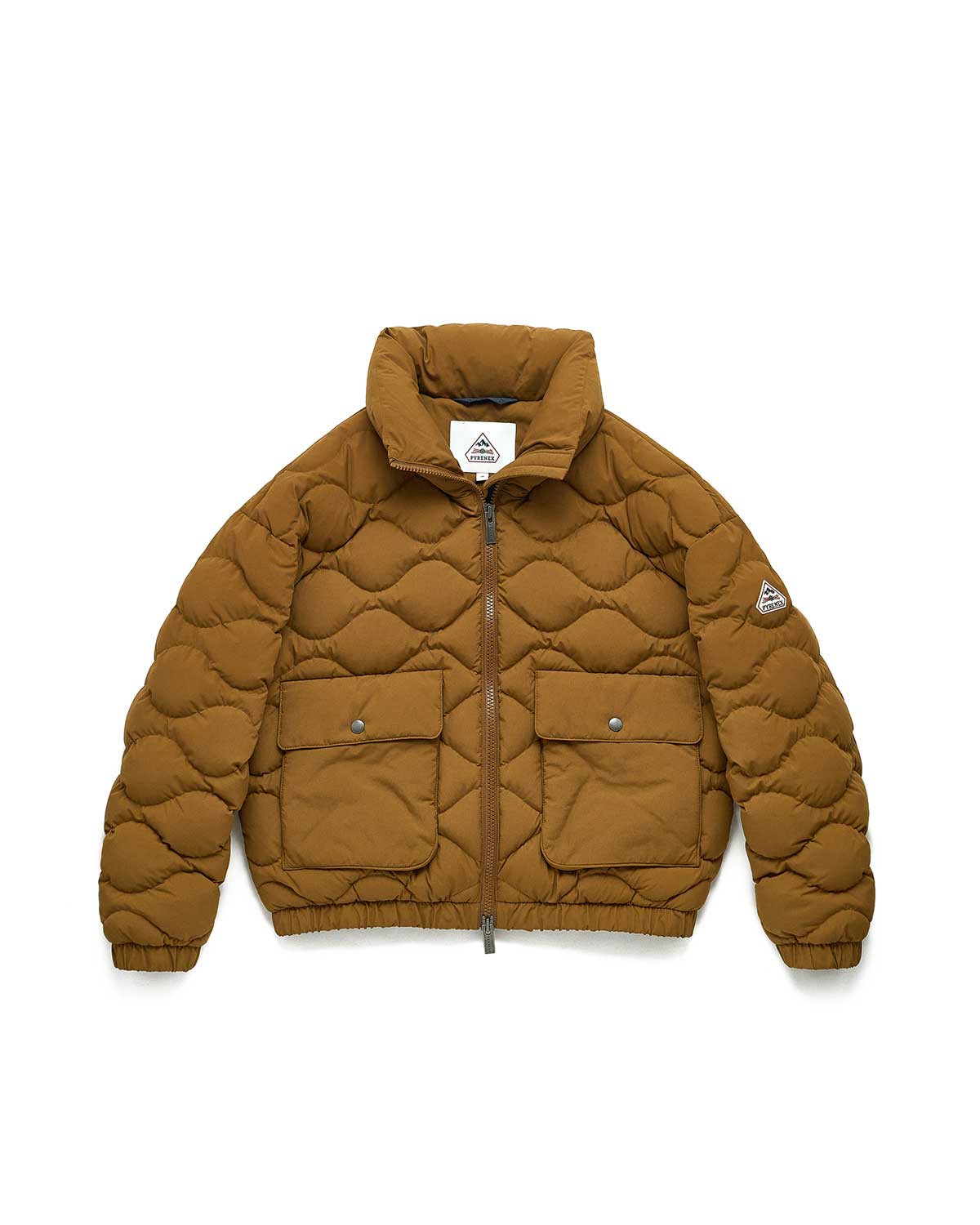 Kurze Bomber-Daunenjacke Pyrenex Enola bronzebraun-5